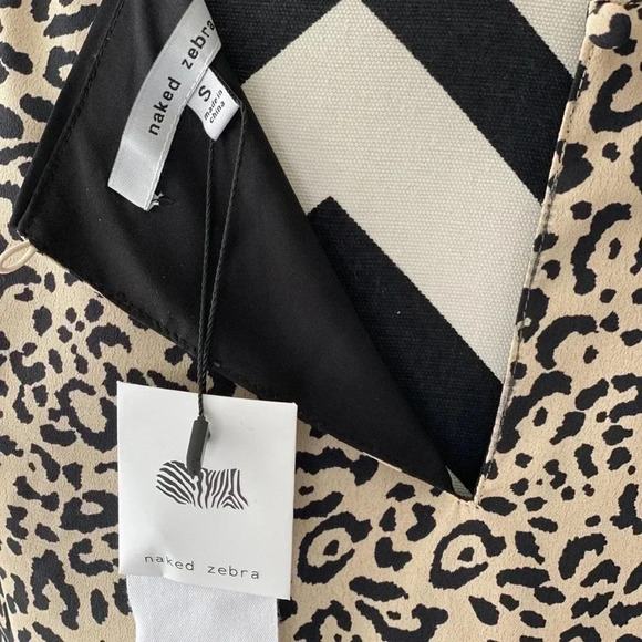 Naked Zebra Leopard Print Sleeveless Dress SM - Picture 4 of 4
